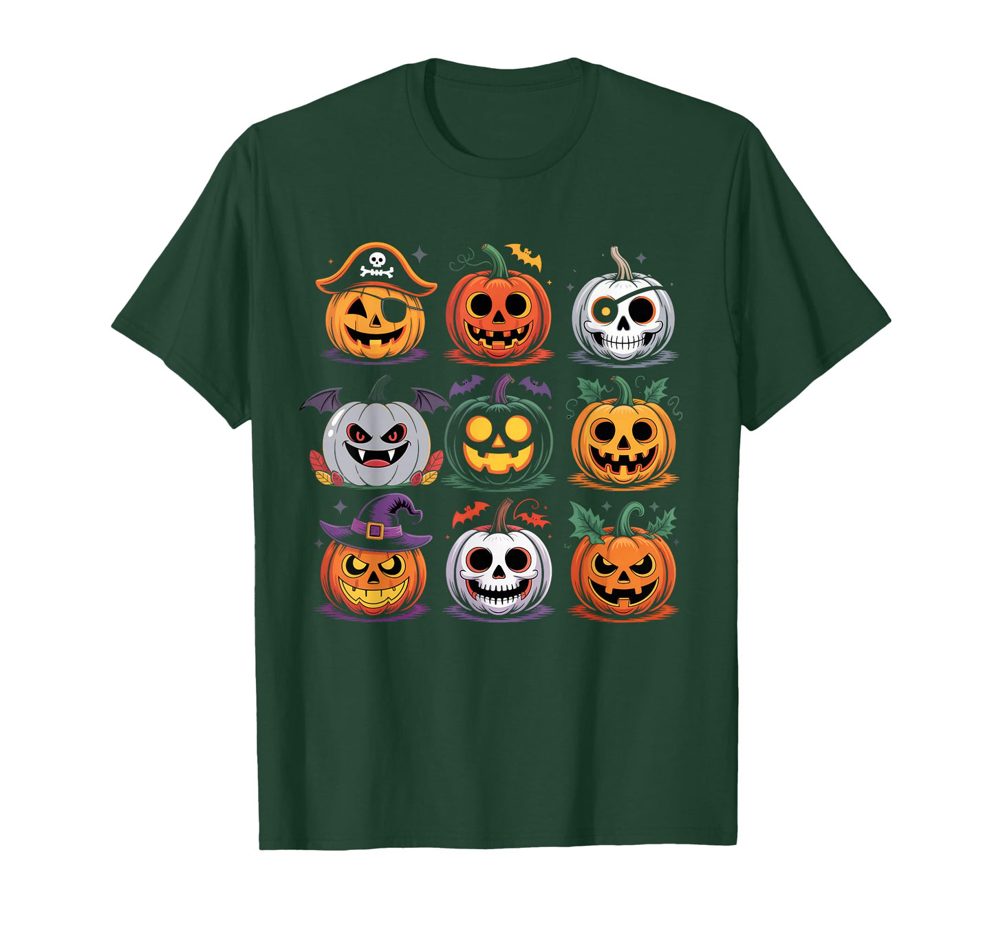 Spooky Pumpkins Faces Family Matching Halloween Costume 2025 T-Shirt