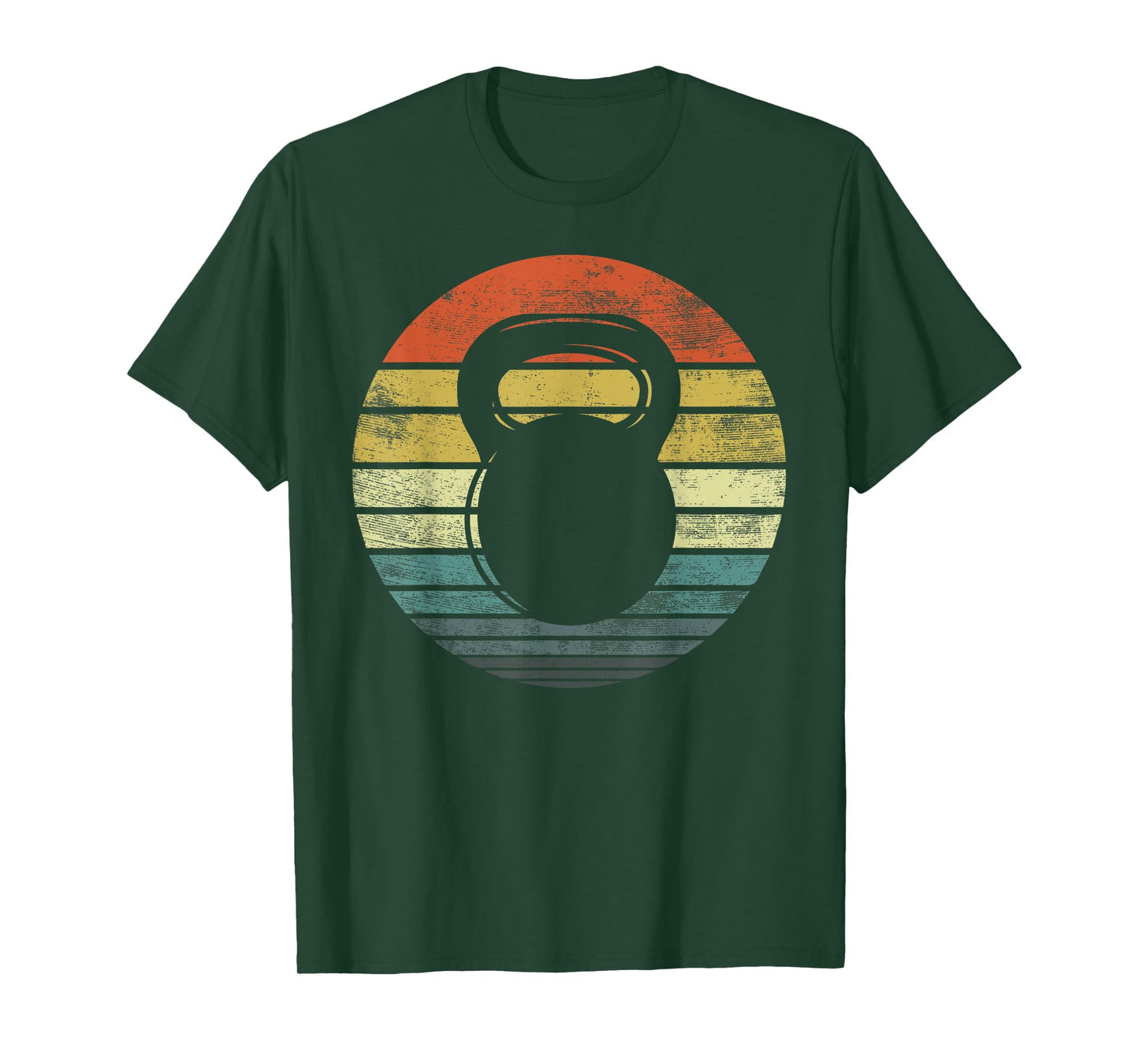 Kettlebell Gifts Funny Workout Retro Vintage Fitness Gym T-Shirt