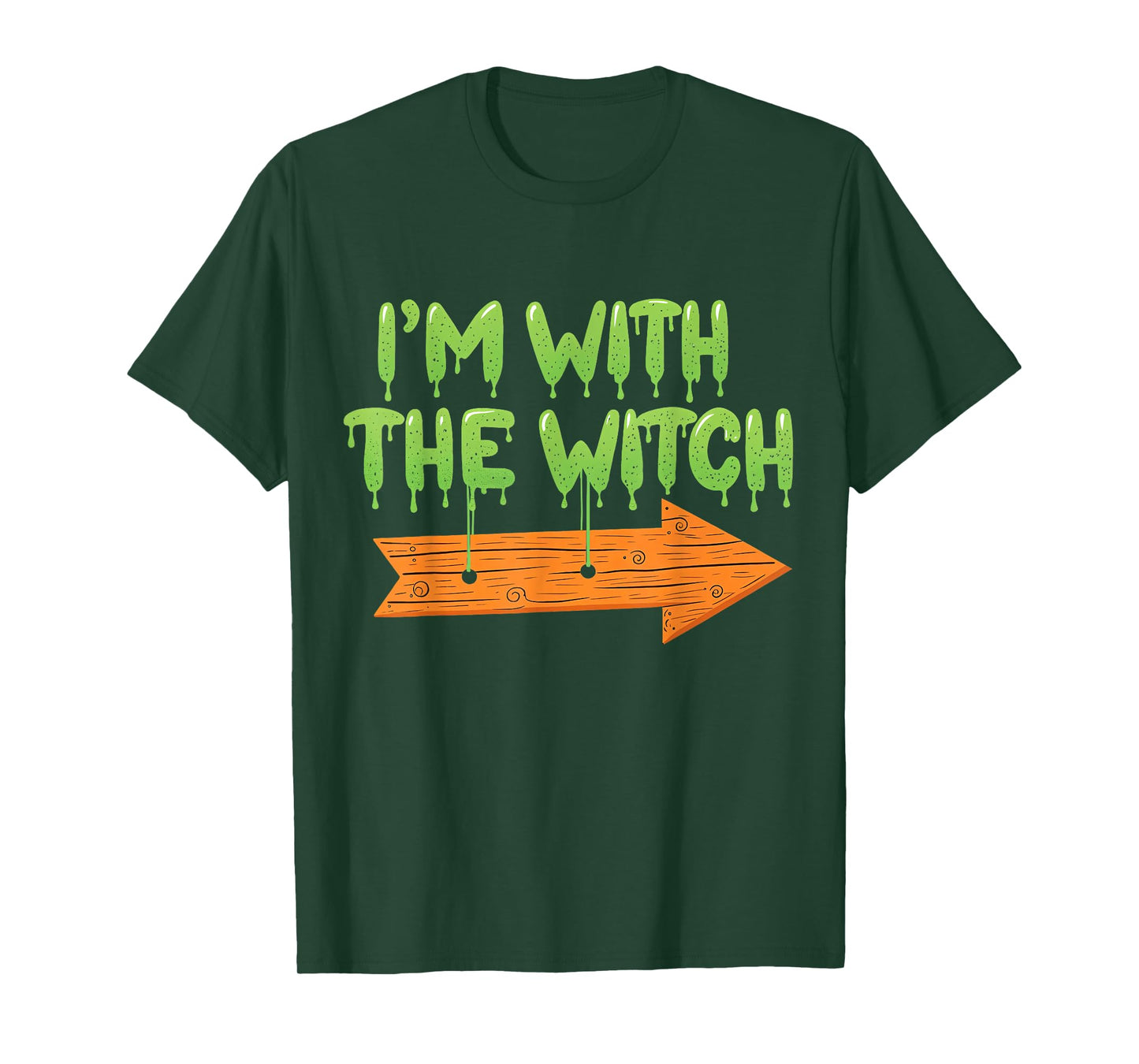 I'm with The Witch Halloween Couples Matching Spooky Season T-Shirt