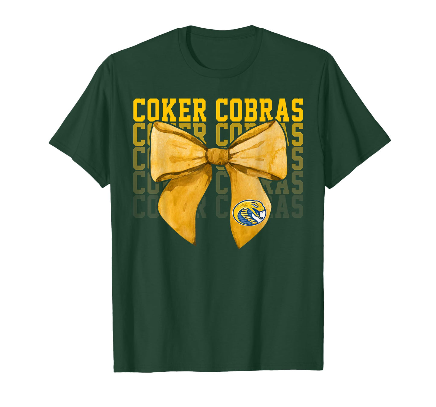 Coker College University Cobras Bow Vintage Athletics Girls T-Shirt