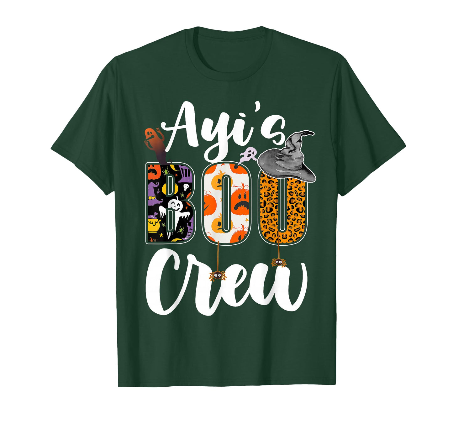 Ayi's Boo Crew Halloween Aunt Nephew Niece Matching T-Shirt