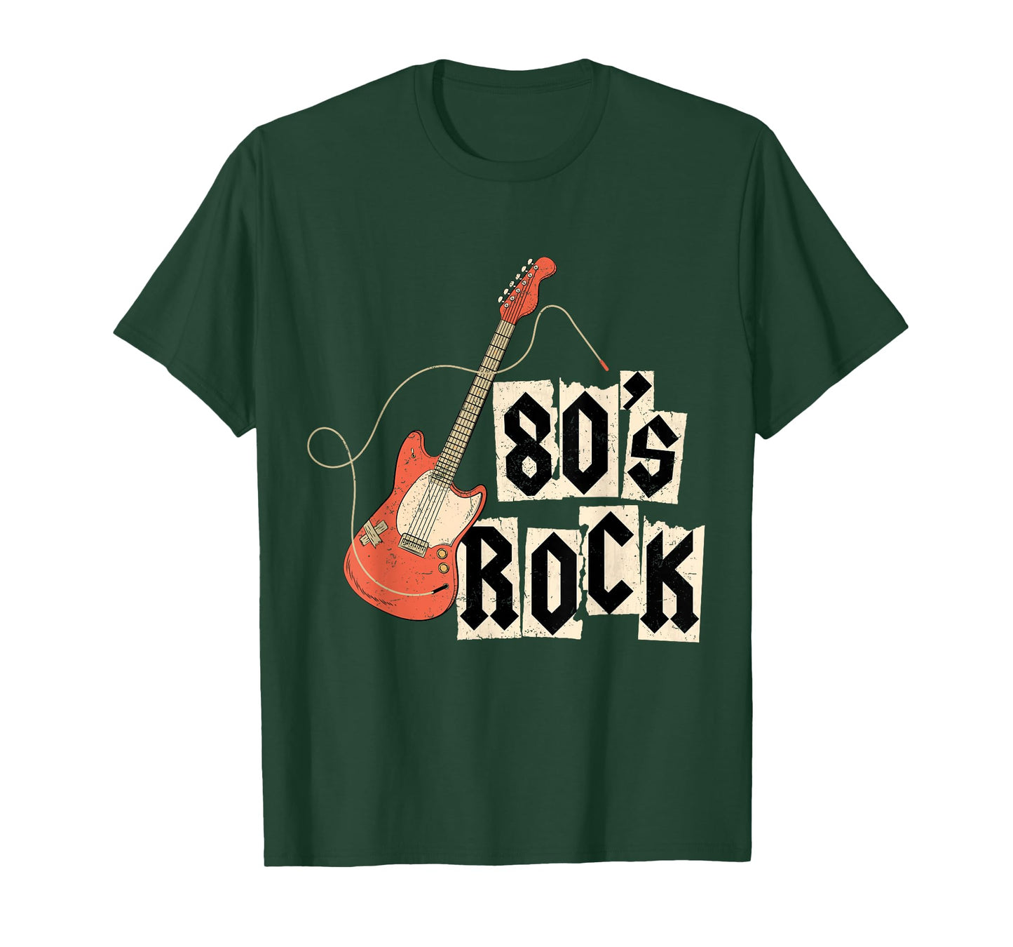 Vintage 80's Rock 80s Party Retro Music Guitar Rock And Roll T-Shirt