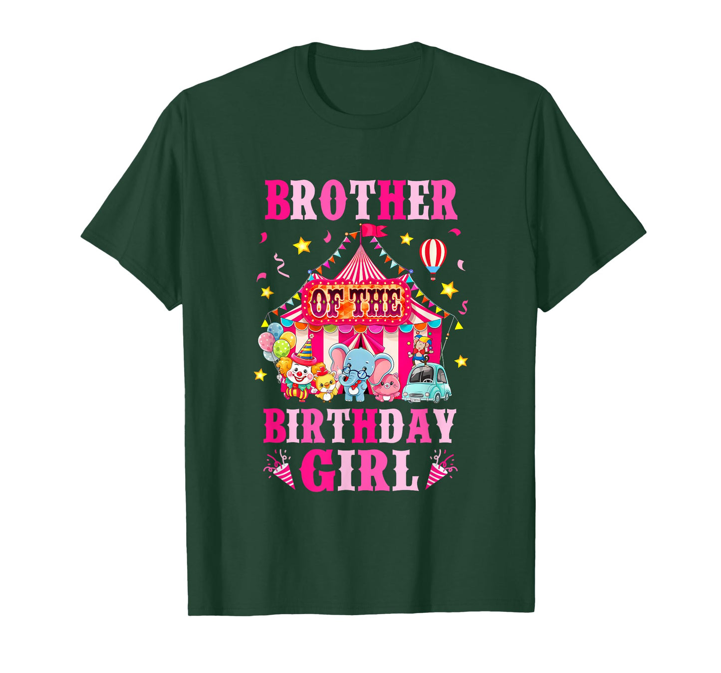 Brother Of The Birthday Girl Circus Carnival Family Party T-Shirt