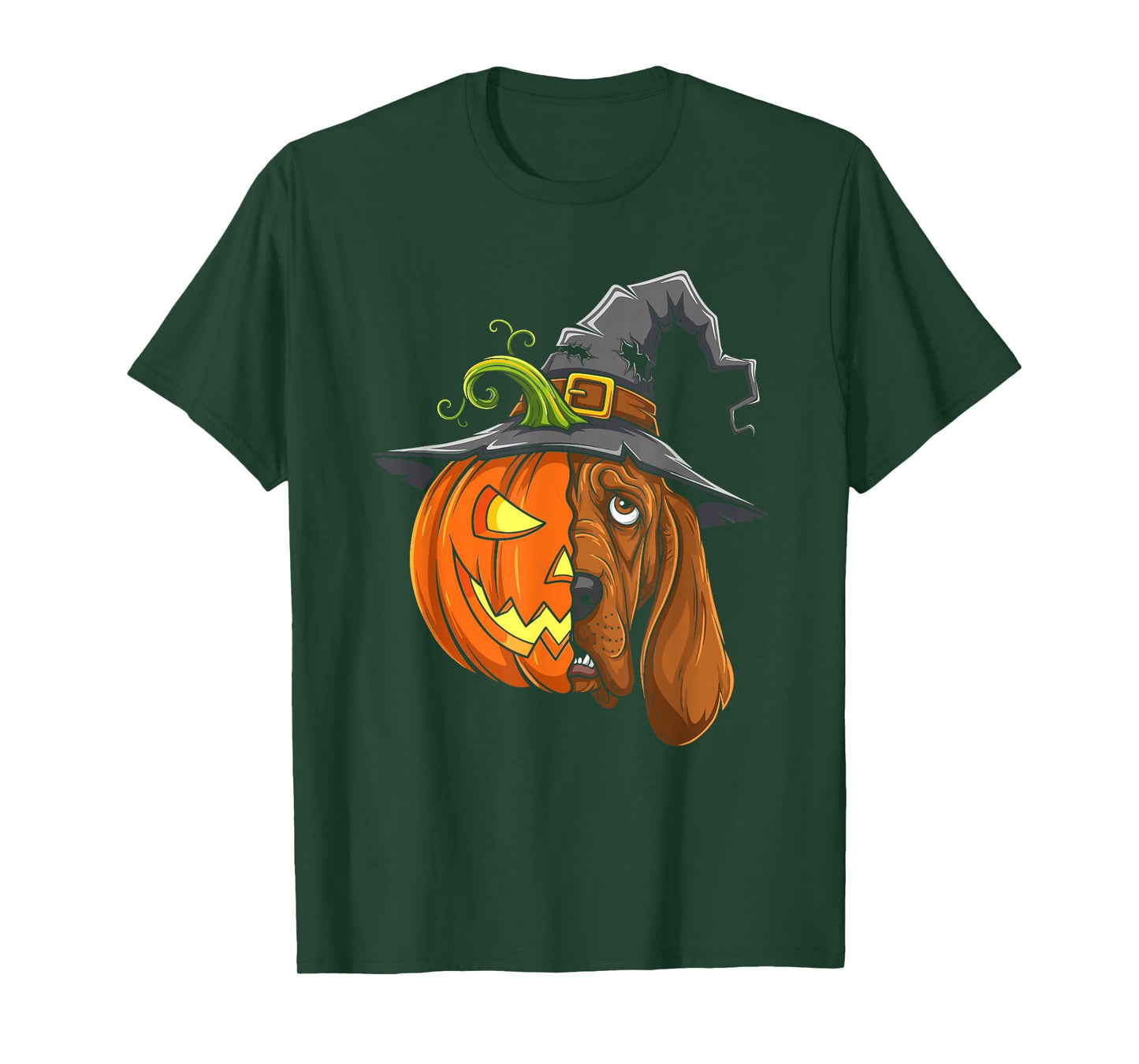 Bloodhound Pumpkin Jack O Lantern Halloween Kids Mens Womens T-Shirt