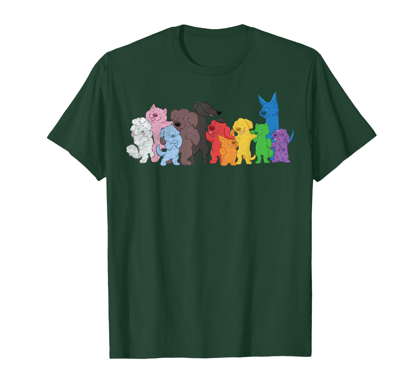 Pride LGBT Shirt Progress Pride Puppies Dog Vintage T-Shirt