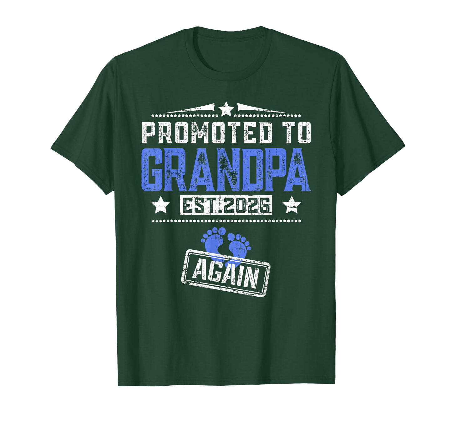Promoted To Grandpa Again 2026 Father's Day T-Shirt