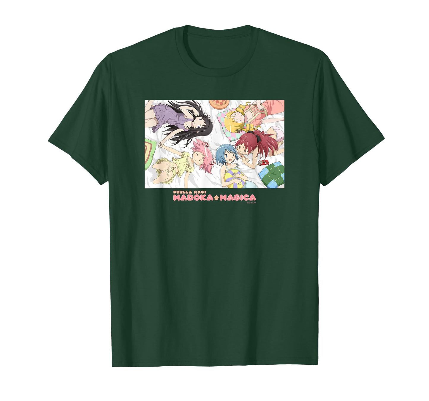 Madoka Magica Pajama Party Illustration Cute Girl Anime T-Shirt