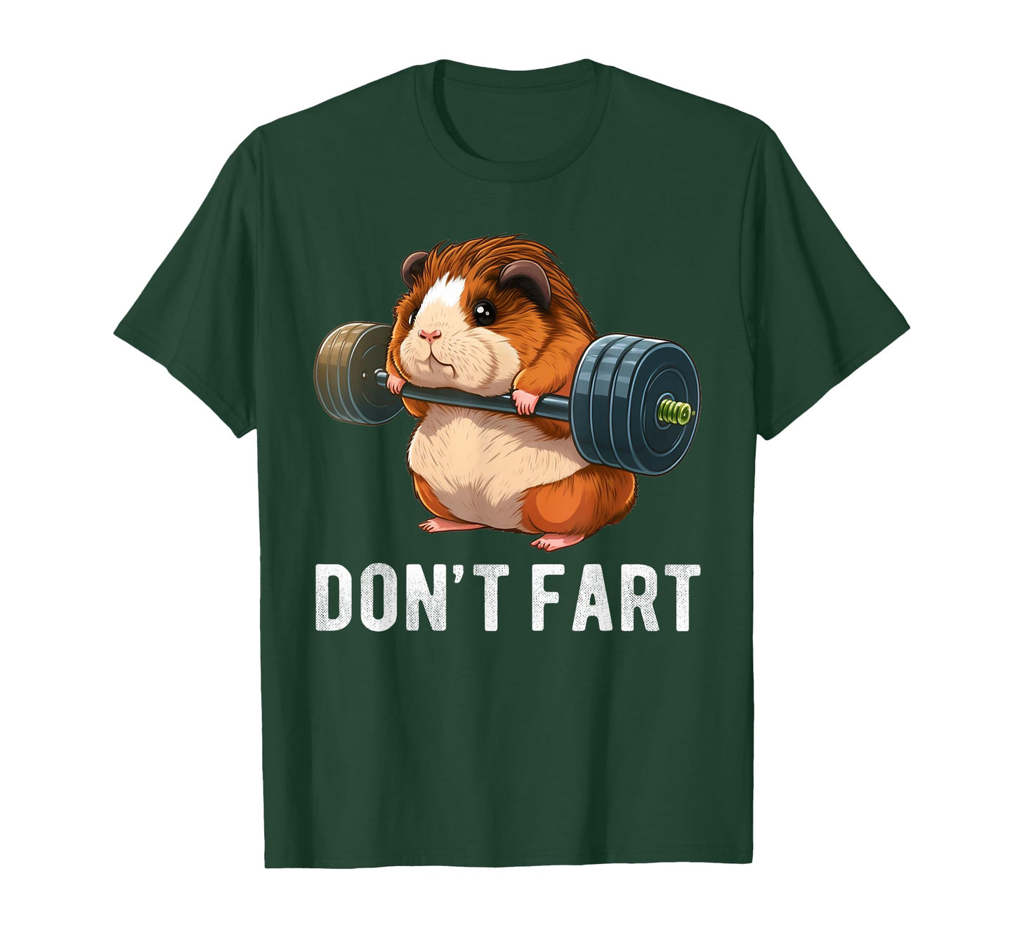 Guinea Pig Weight Lifting Gym Fitness Workout Funny T-Shirt