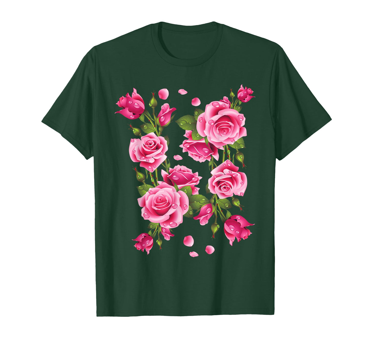 Beautiful Pink Roses Bouquet Graphic Tees & Cool Designs T-Shirt