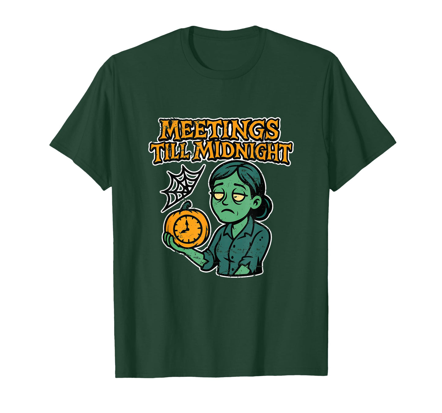 Meetings Till Midnight Zombie T-Shirt