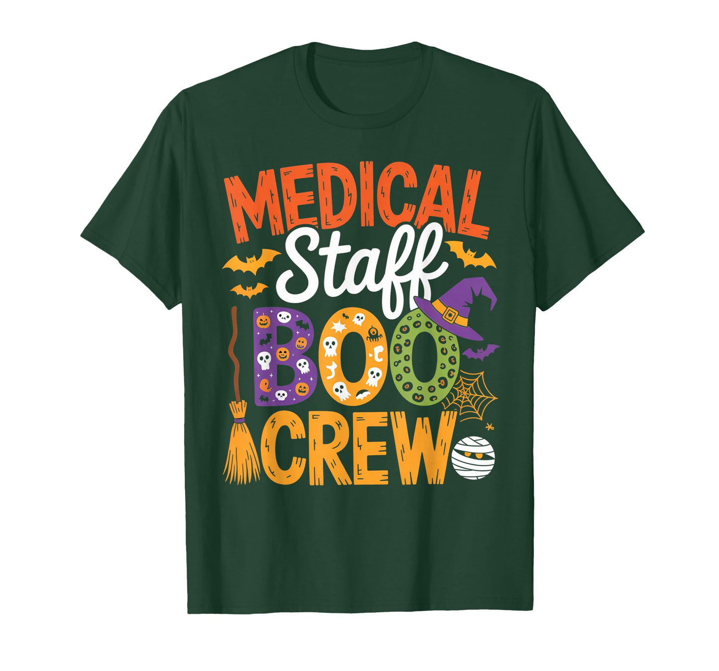 Medical Staff Boo Crew Spooky Halloween Outfit for Workers T-Shirt