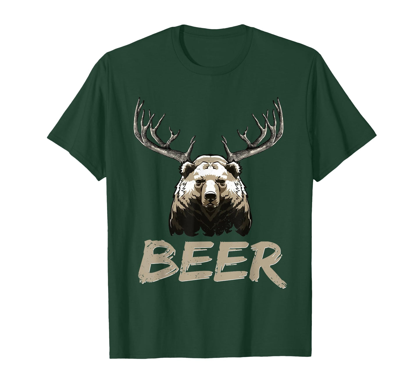 Bear Deer Beer Beer Lovers Drinkers Men Women T-Shirt