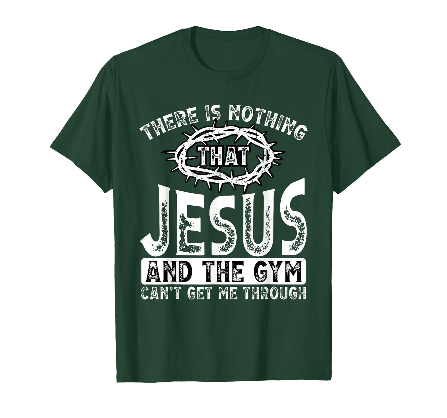 Gym Workout Exercise Christian Religious Jesus Christ T-Shirt