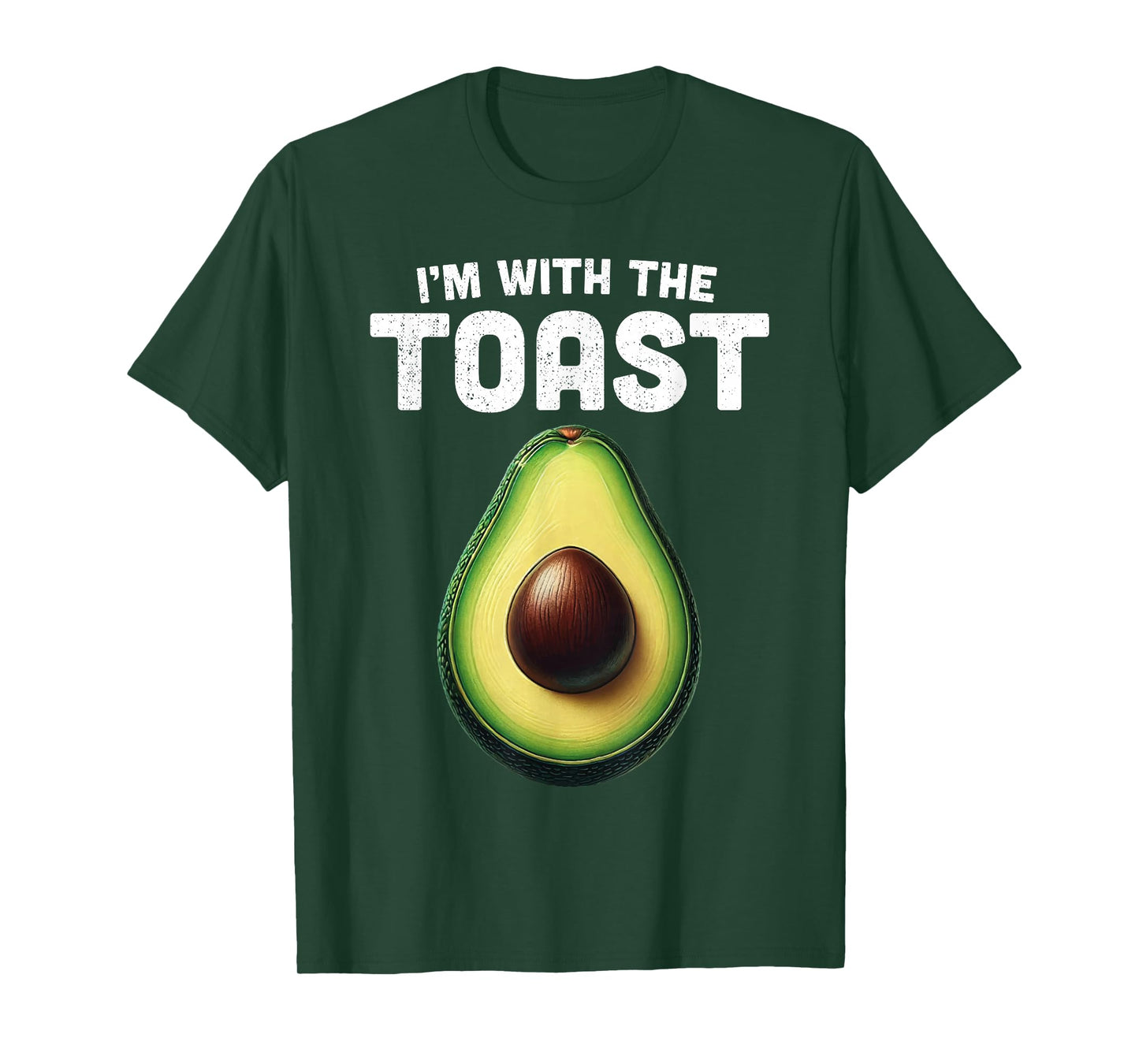 Im With Toast Shirt Avocado Matching Funny Halloween Costume T-Shirt