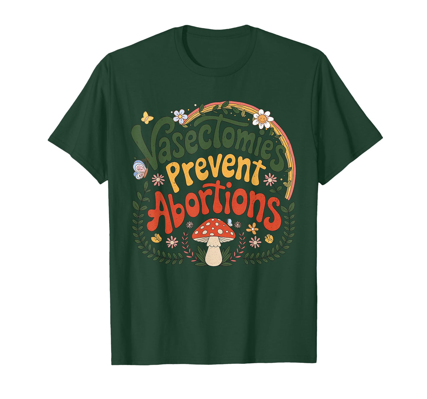 Vintage Sunset Vasectomies Prevent Abortions Retro Vasectomy T-Shirt