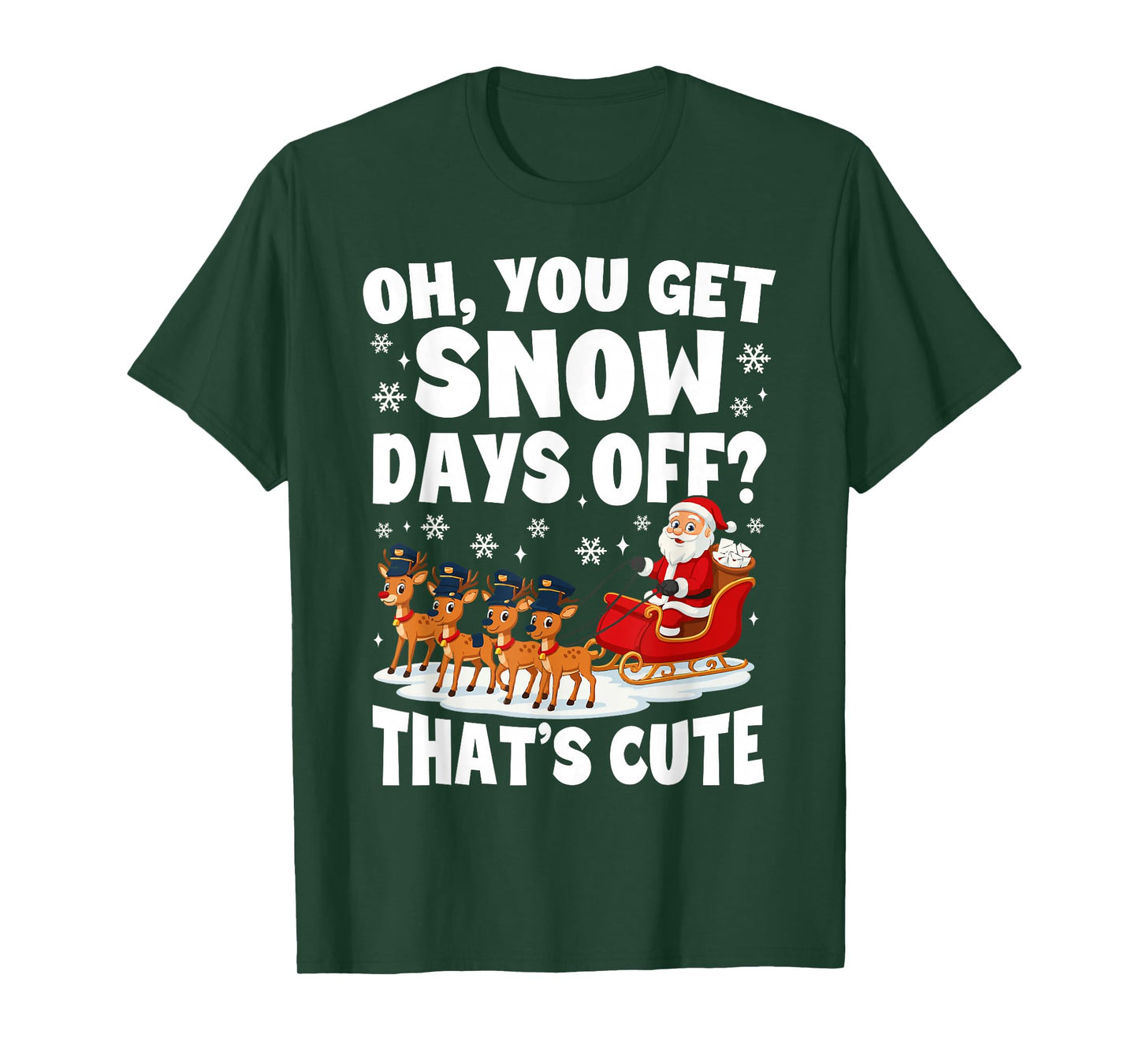 Mail Carrier Mailman Funny Postal Worker Christmas T-Shirt