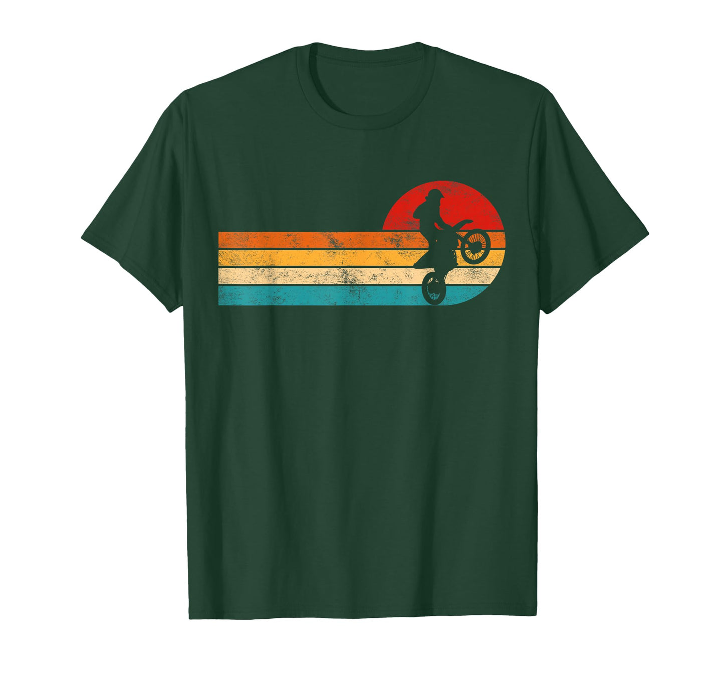 Retro Dirt Bike Motocross Enduro Dirt Biking Boys Rider T-Shirt