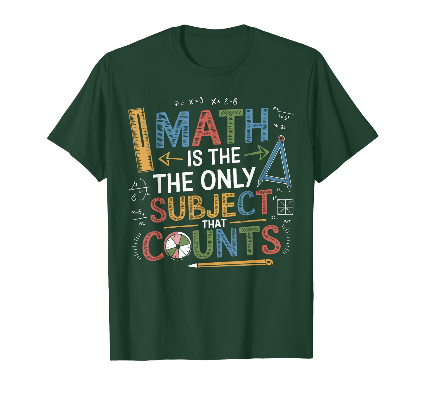 Funny Math Teacher Mathematician Subject Mathematics Joke T-Shirt