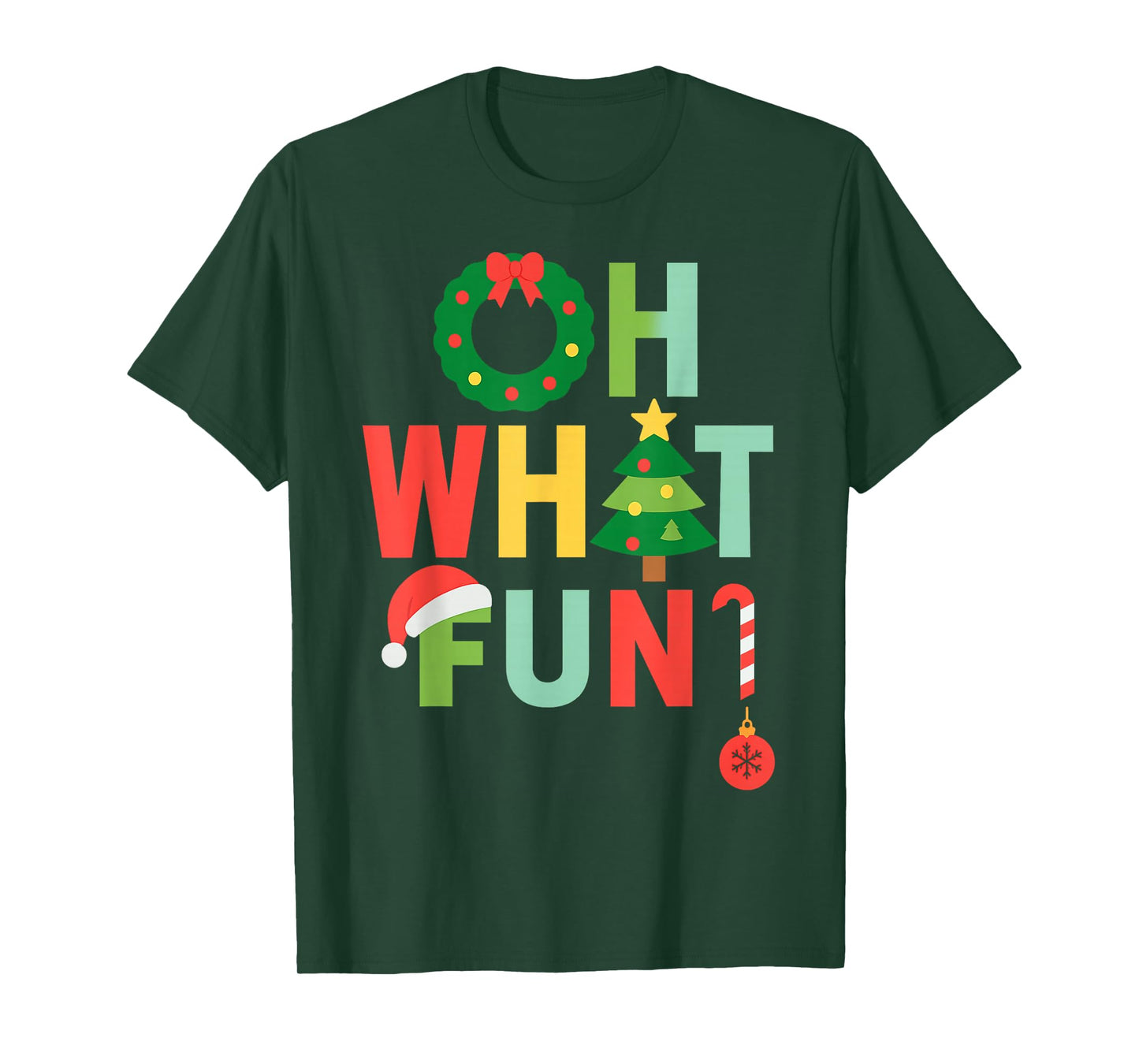 Merry Christmas Claus Santa Xmas Funny Oh What Funny Xmas T-Shirt