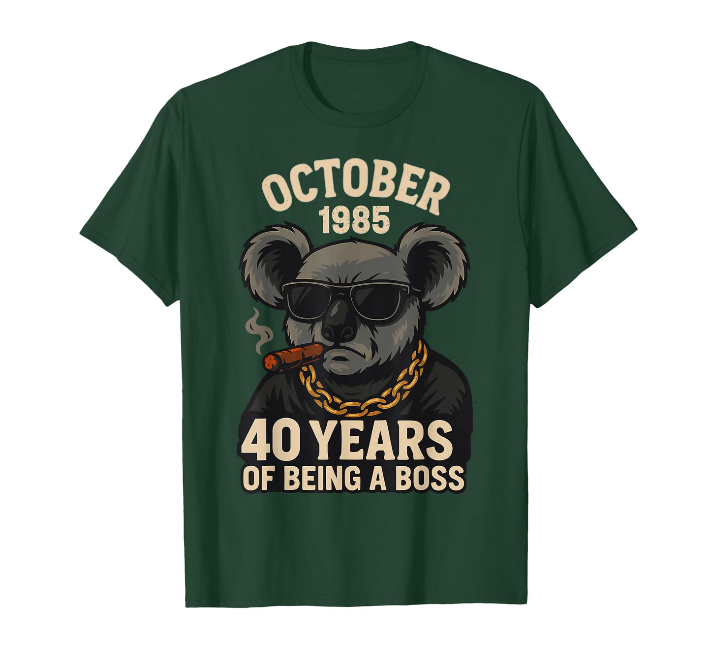 October 40th Birthday Men Women 1985 Awesome Panda Lovers T-Shirt