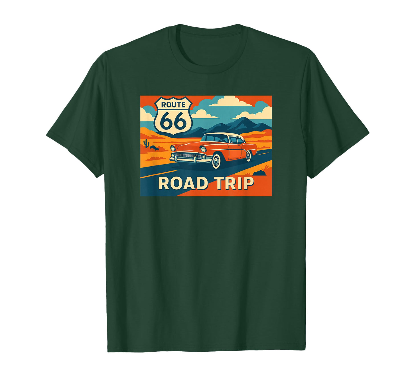 Route 66 America Western Road Trip T-Shirt