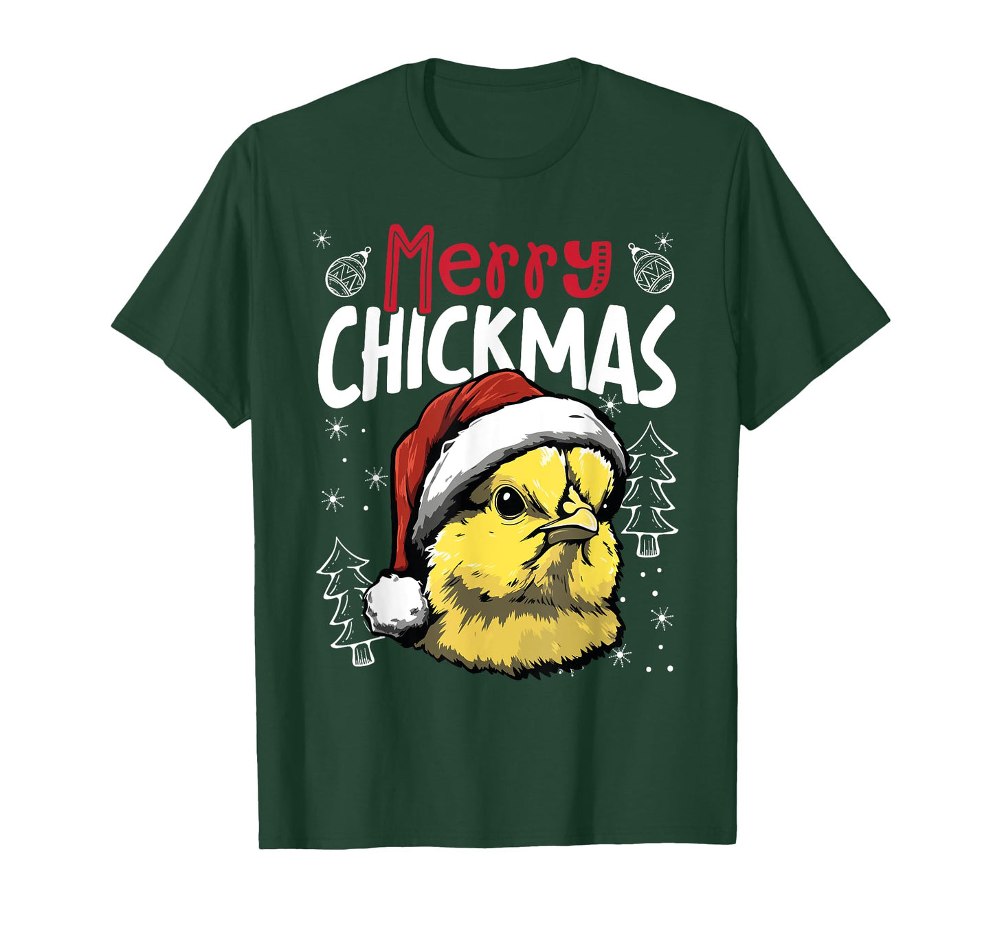 Merry Chickenmas Funny Christmas Chicken T-Shirt