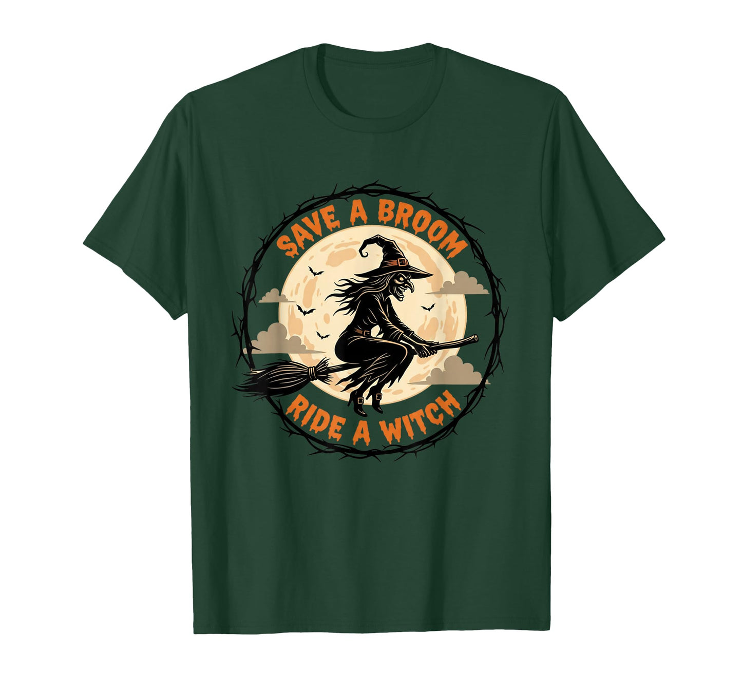 Halloween Halloween Witches Save A Broom Ride A Witch T-Shirt