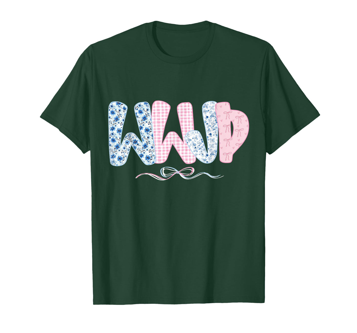WWJD Coquette Bow Vintage Boho Floral Christian Jesus Women T-Shirt