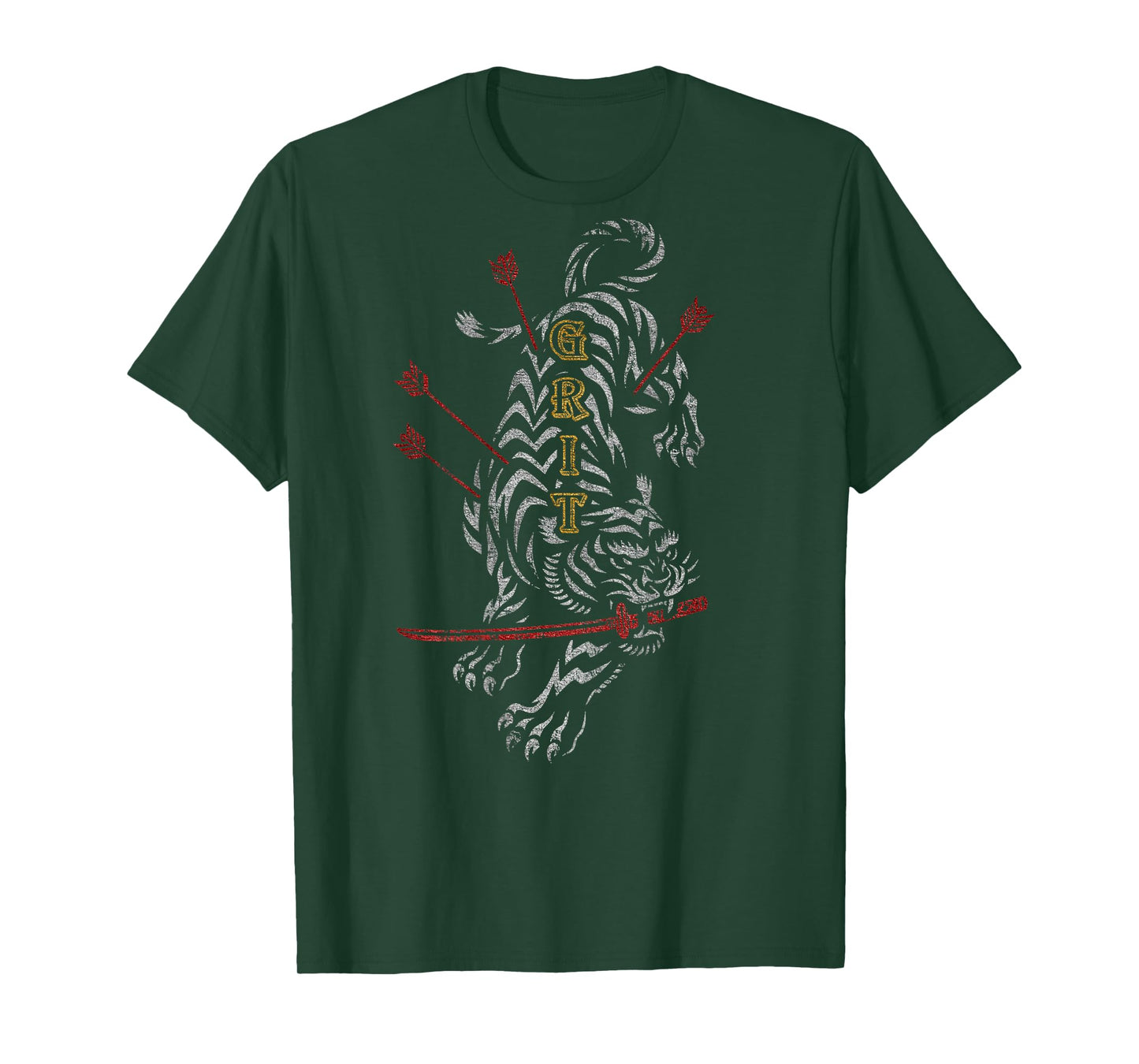 Hip Hop Y2K Vintage Retro Edgy Back Print Streetwear Tiger T-Shirt