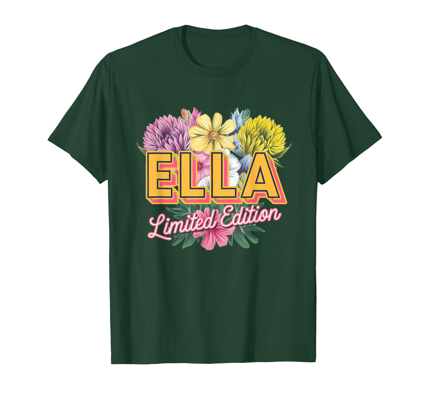 Ella Limited Edition Vintage Custom Name Wife Grandma T-Shirt