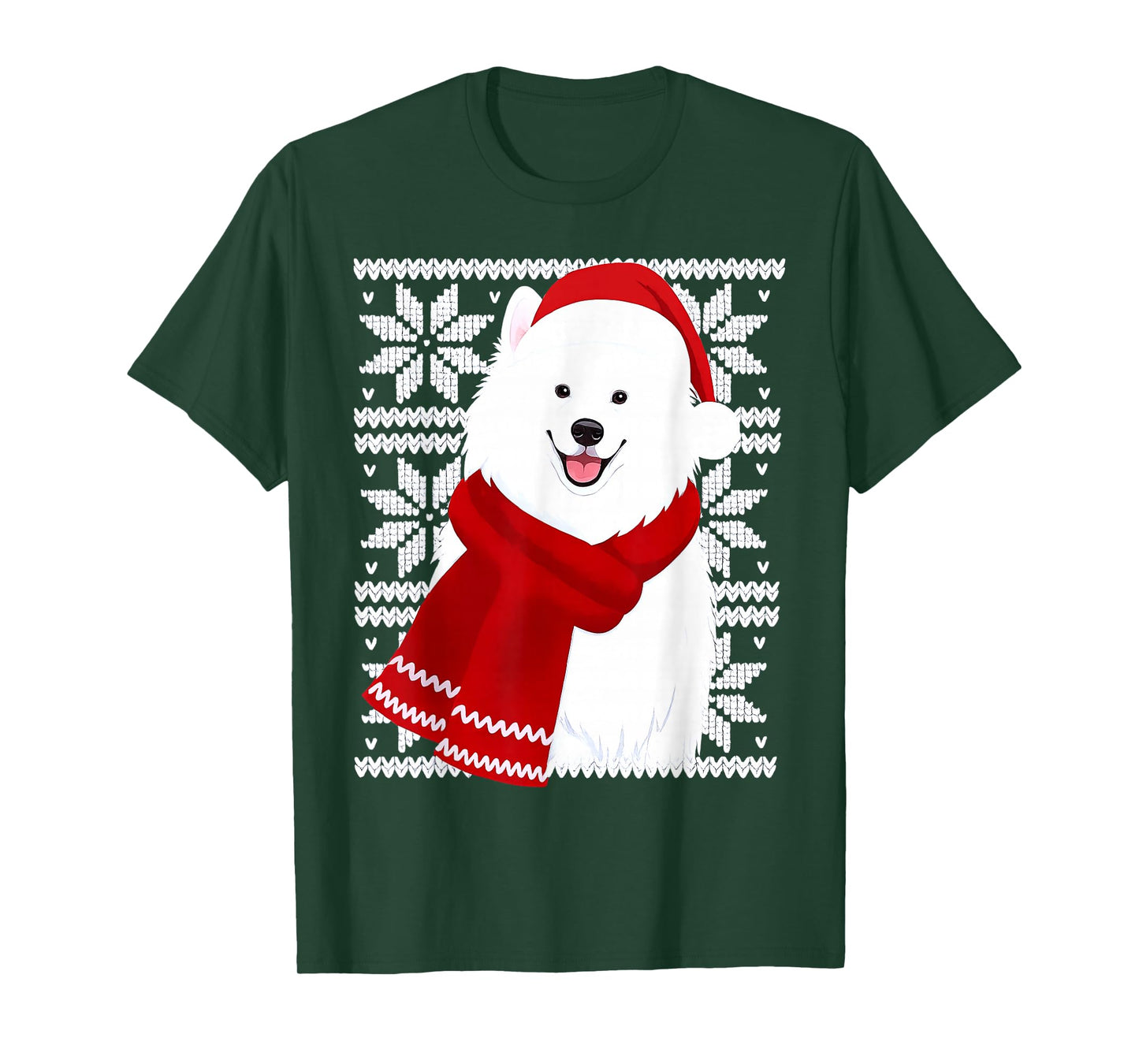Samoyed Ugly Christmas Holiday Dog Lover T-Shirt