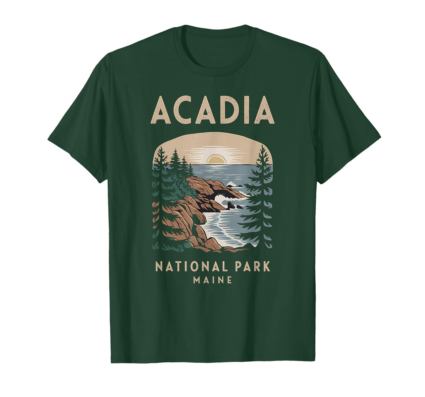 Acadia National Park Maine Scenic View T-Shirt