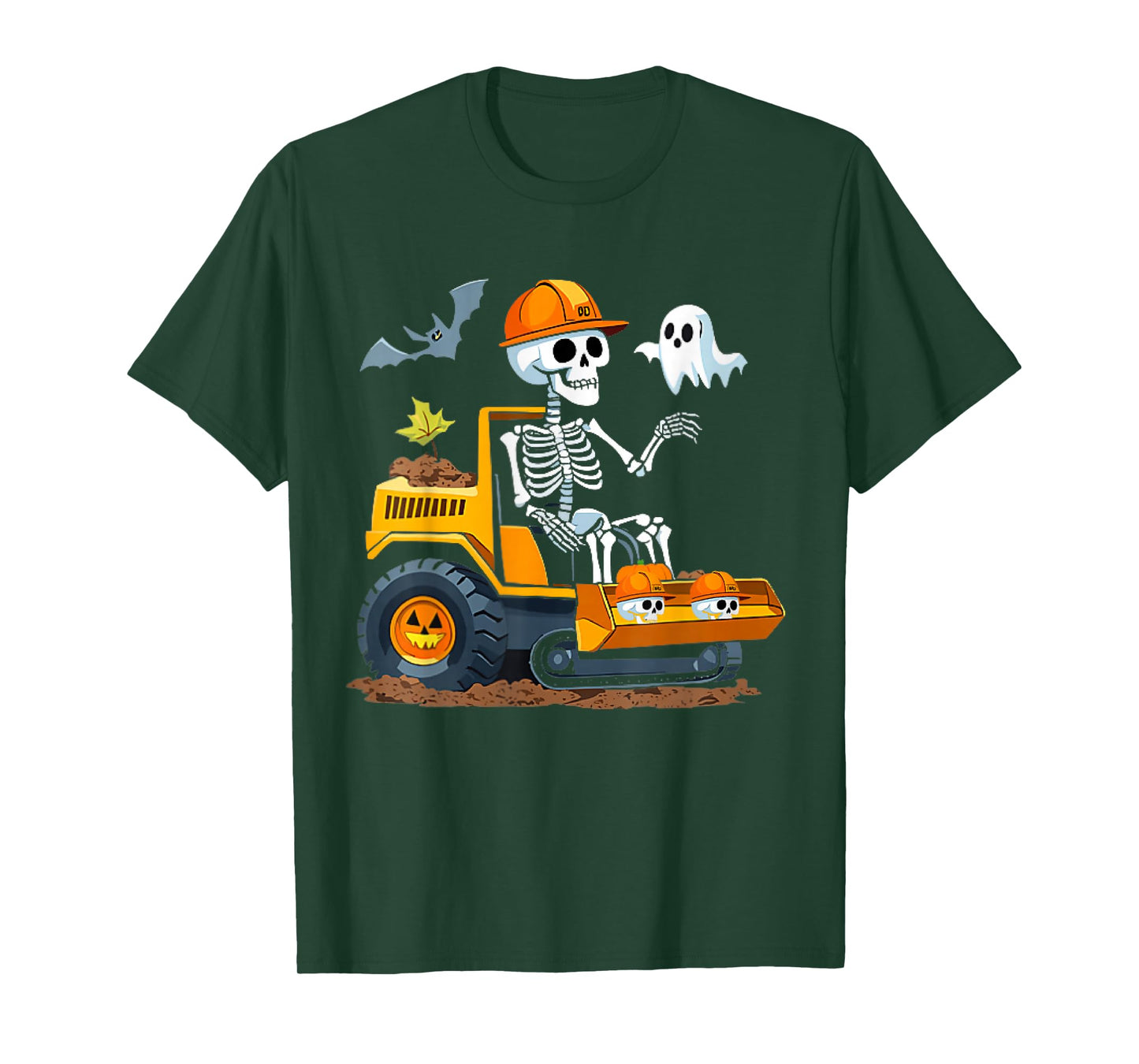 Spooky Construction Trucks Halloween Toddler Boys T-Shirt