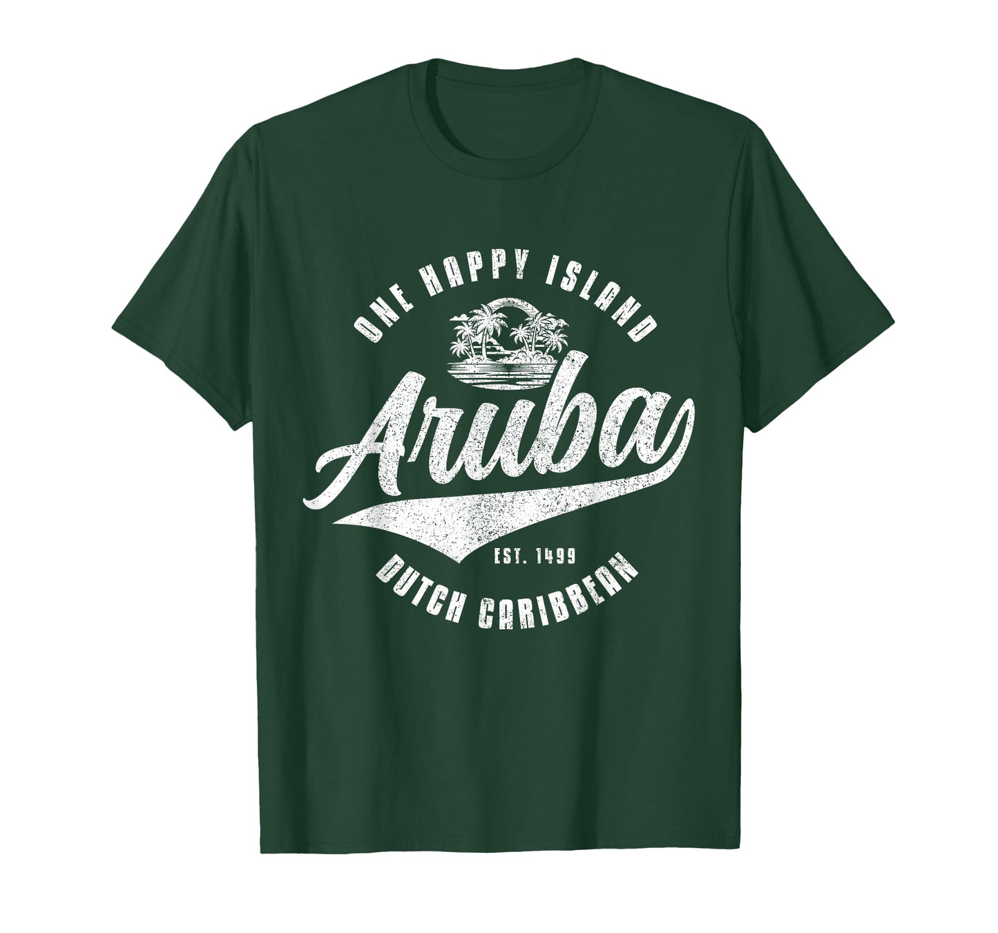 Aruba Happy Island Craibbean Souvenir Pride Vintage T-Shirt