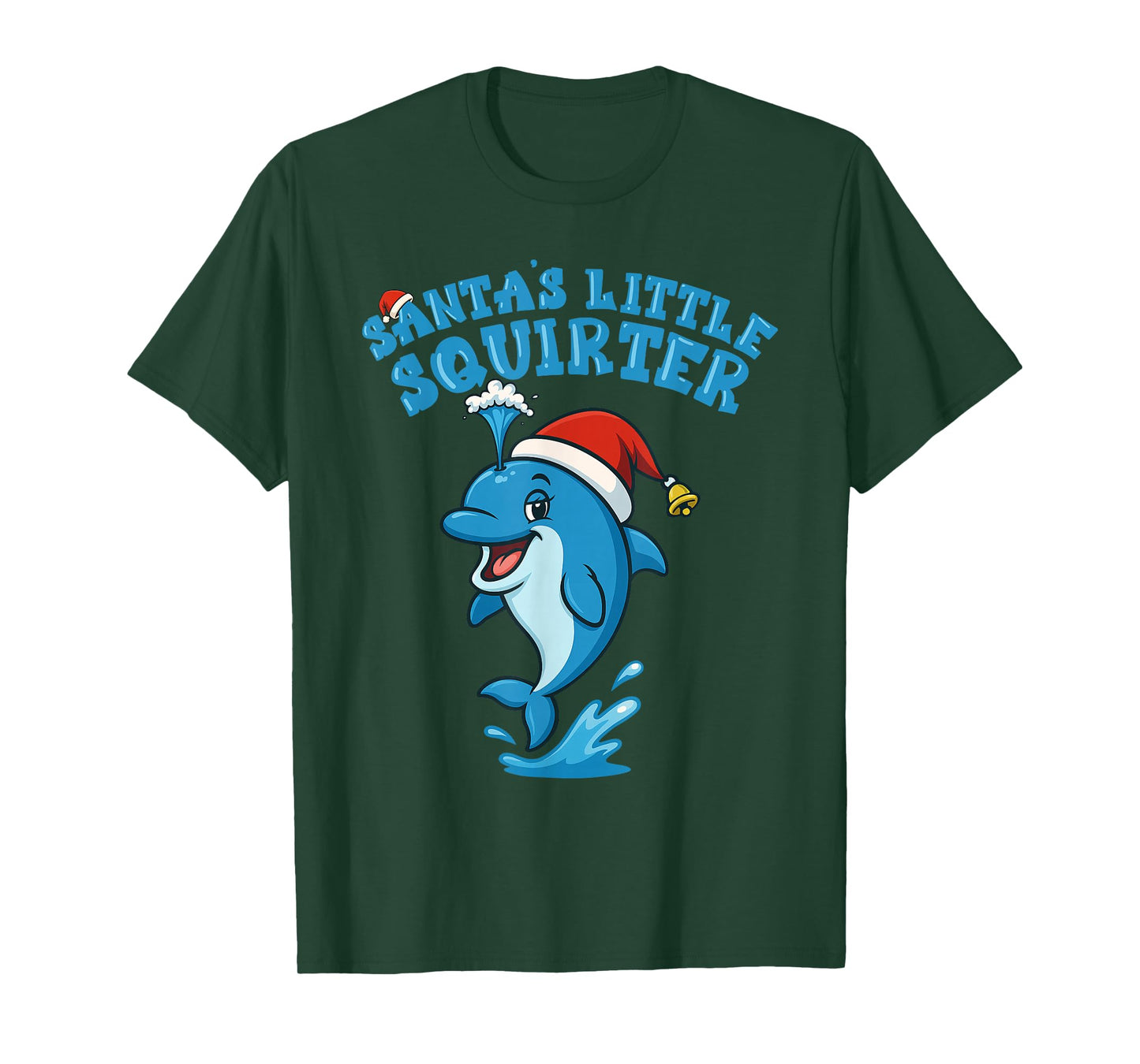 Inappropriate Funny Santa's Little Squirter Embarrassing T-Shirt