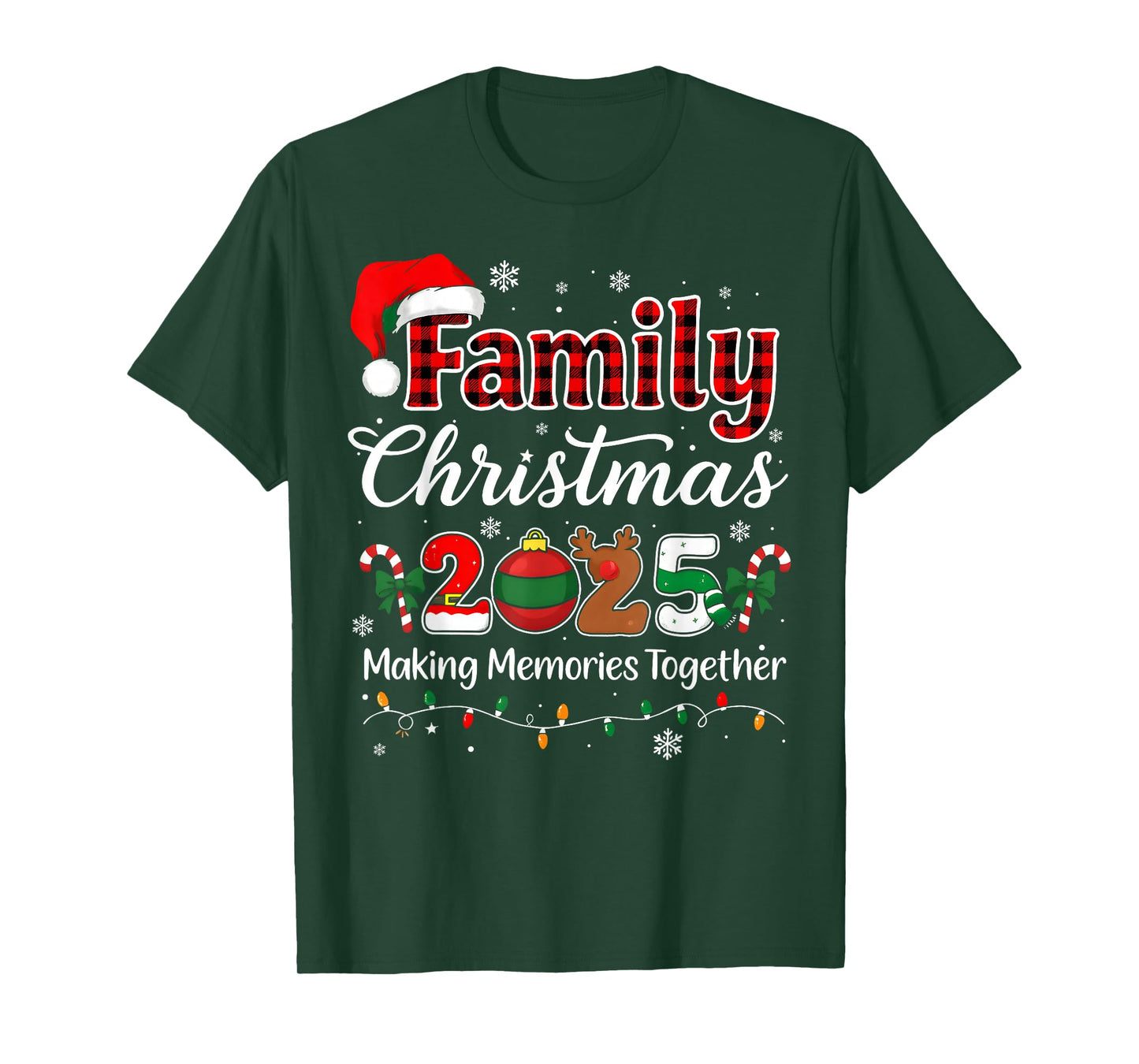 Family Christmas 2025 Matching Outfit Xmas Squad Santa T-Shirt
