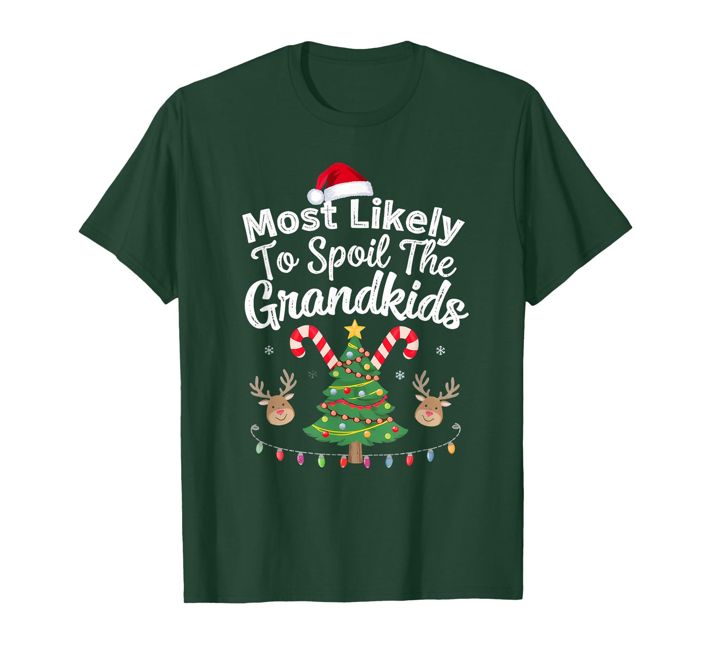 Humoir Most Likely to Spoil The Grandkids Christmas Party T-Shirt