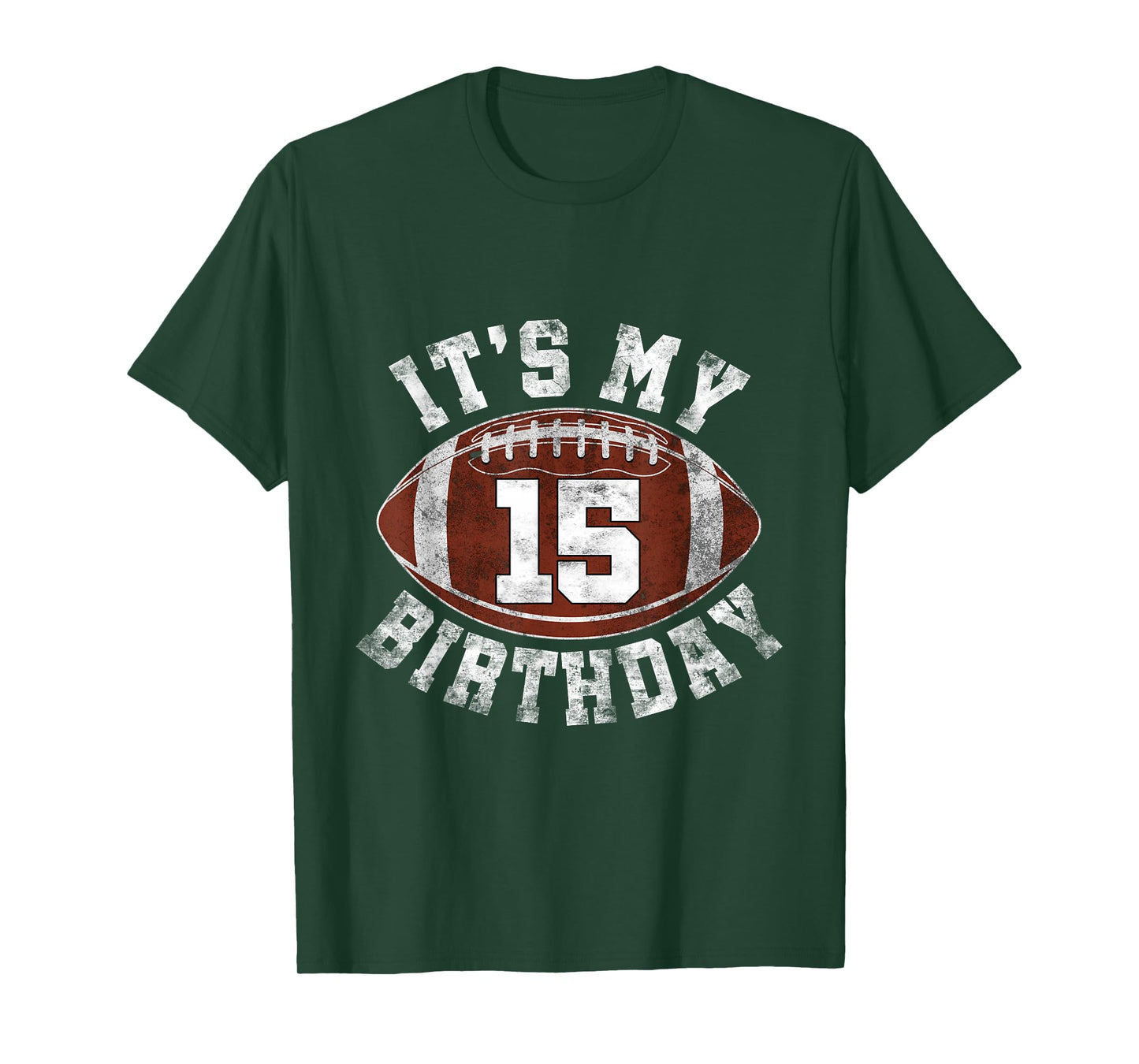 It's My 15th Birthday Boy 15 Year Old Gifts Football Player T-Shirt