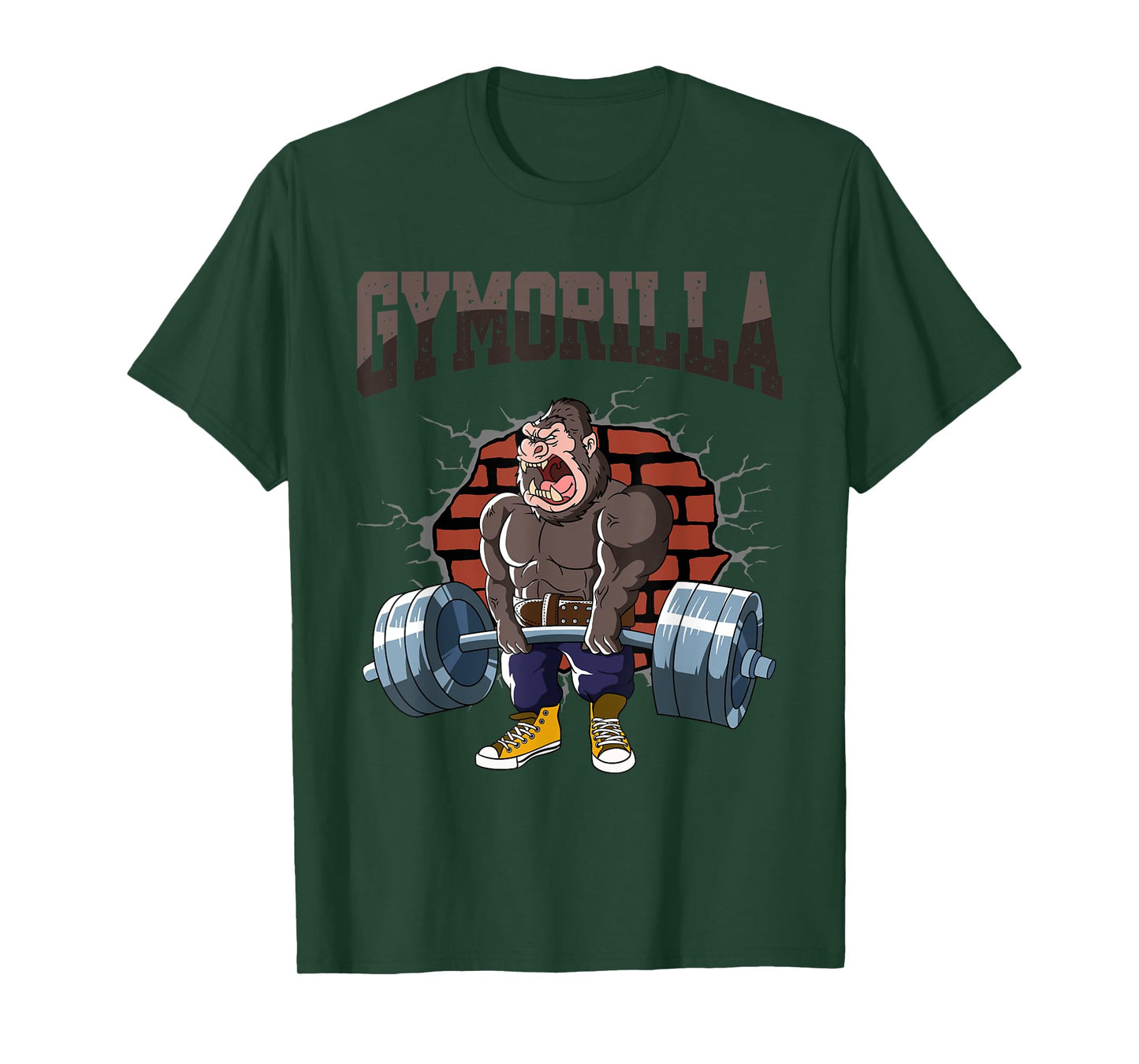 Fitness Gorilla GYMORILLA Deadlift Workout Training Gym T-Shirt