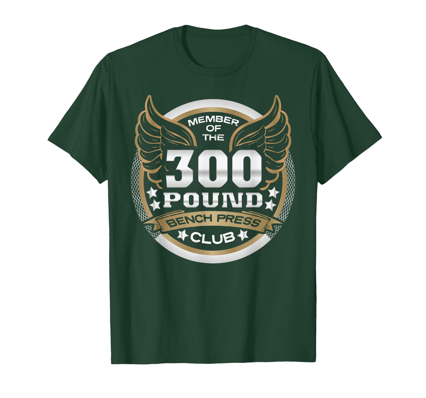 300 Pound Bench Press Club for Powerlifter Weightlifter Gym T-Shirt