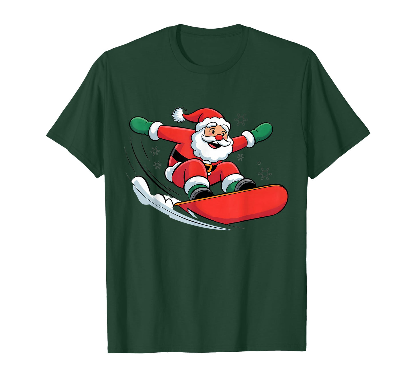 Christmas Snowboarding Snowboard Santa Xmas Boys Men Kids T-Shirt