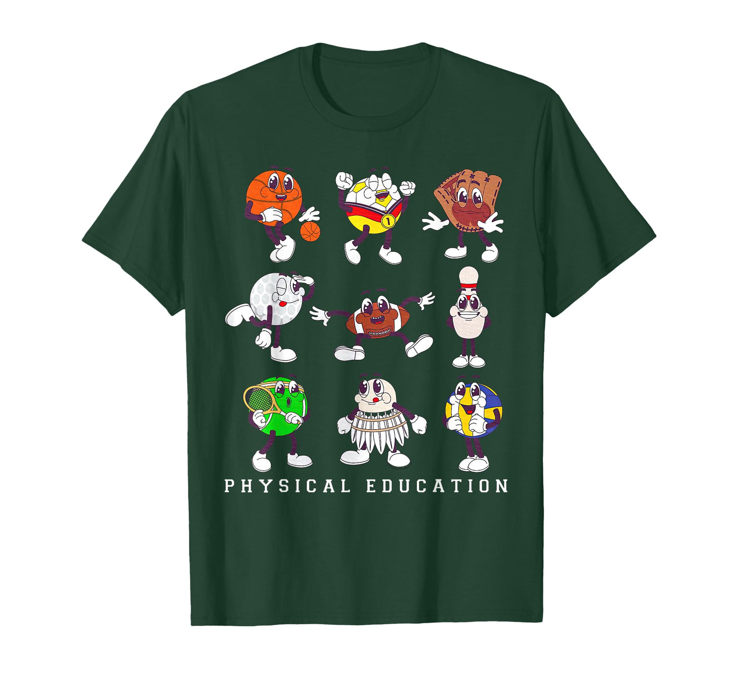 Retro Physical Education PE Teacher Sports Specials Teacher T-Shirt