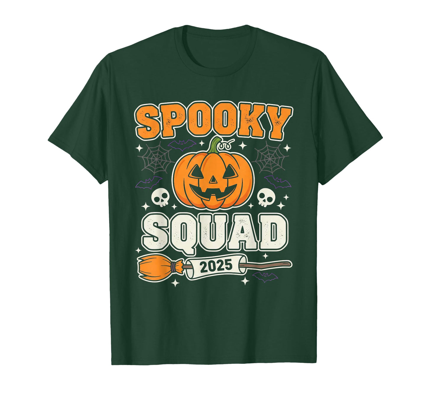 Spooky Squad 2025 Funny Family Matching Halloween Costume T-Shirt