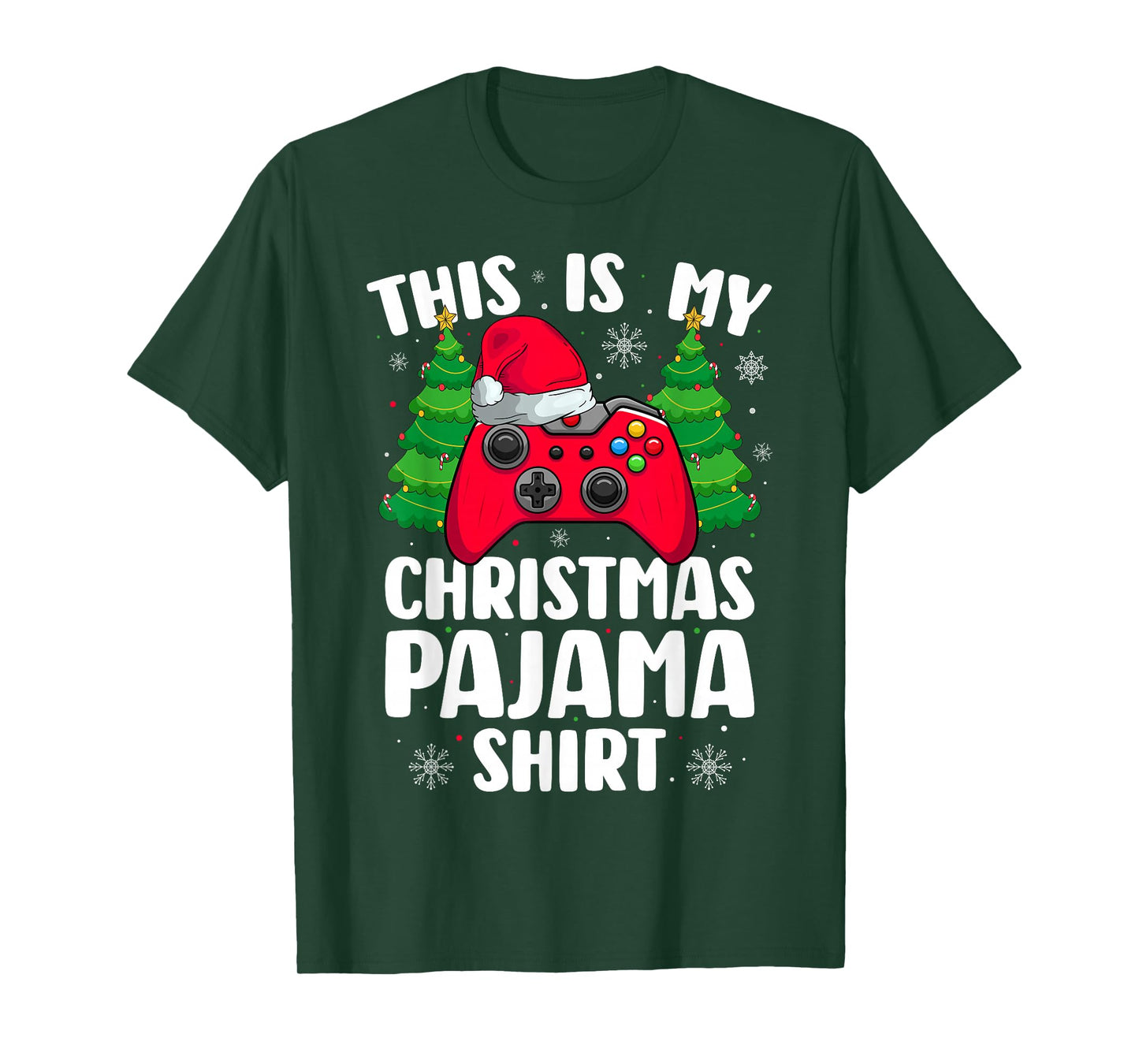Video Game Gamer Gaming This is My Christmas Pajamas T-Shirt