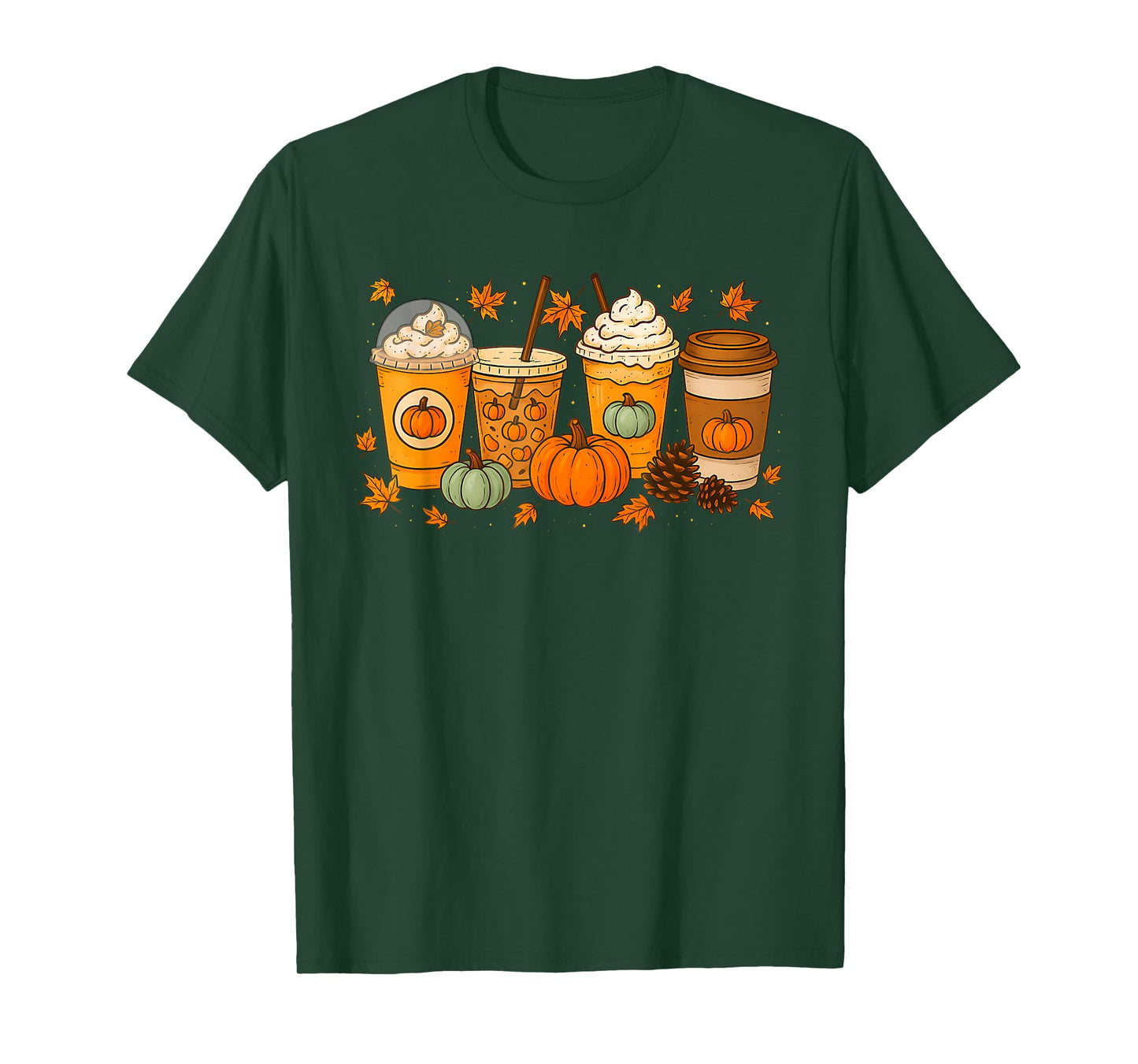 Halloween Coffee Pumpkin Latte Spice Coffee Love Fall Season T-Shirt
