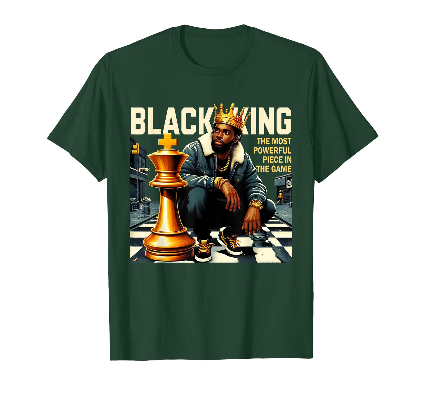 Black King The Most Powerful Piece In The Game Costume T-Shirt