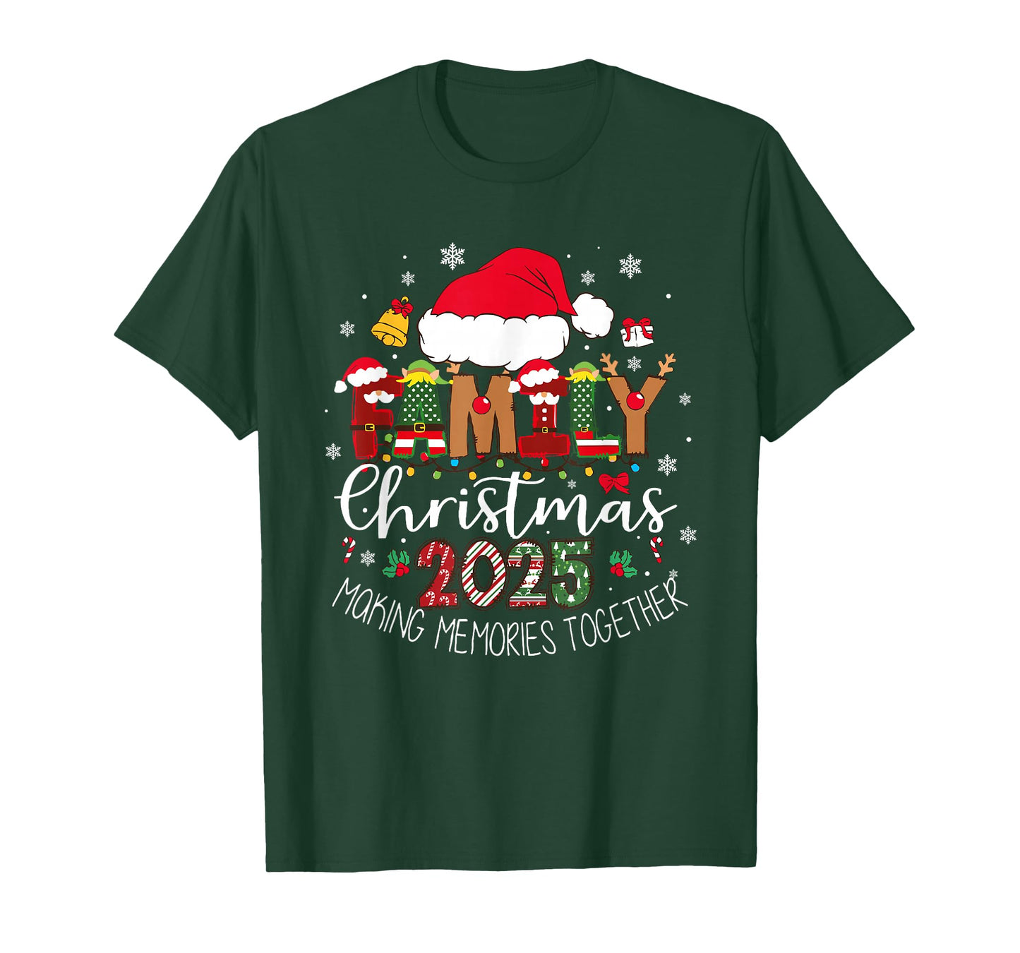 Family Christmas 2025 Family Matching Outfit Santa Xmas T-Shirt