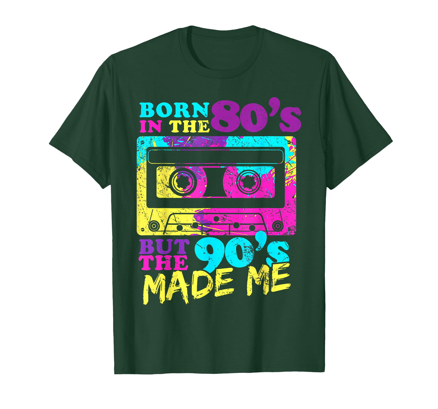 Vintage Cassette Born In The 80s But 90s Made Me I Love 80s T-Shirt