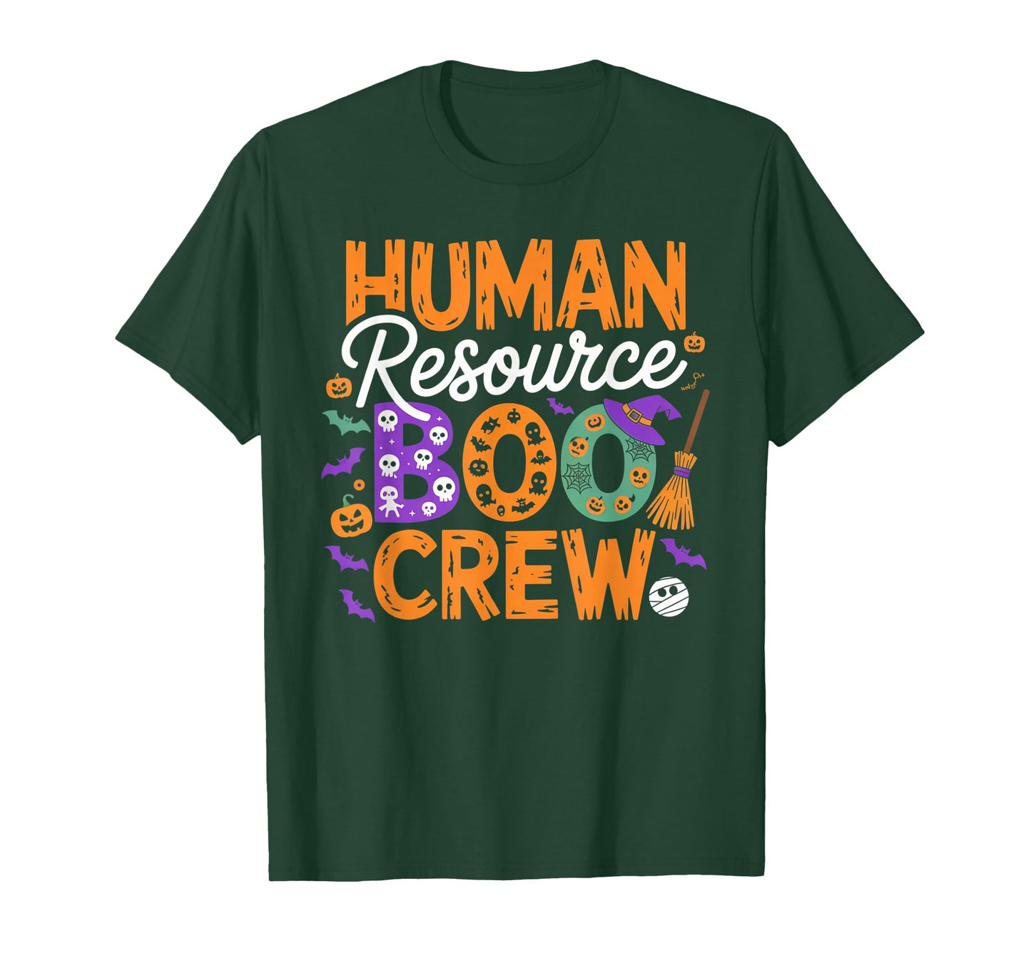 Human Resource Boo Crew Halloween Matching Spooky Outfit T-Shirt