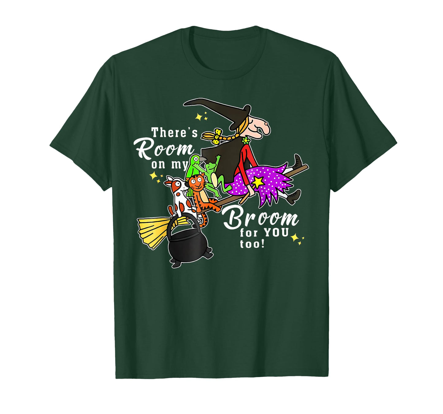 There'S Room On My Broom For You Too Teacher Halloween T-Shirt
